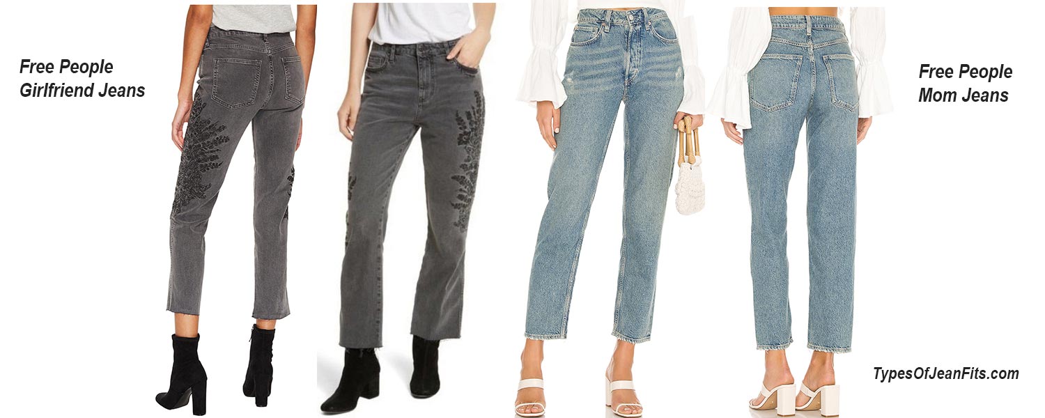 Boyfriend Jeans vs Mom Jeans, 5 comparisons by brand Types of Jean Fits