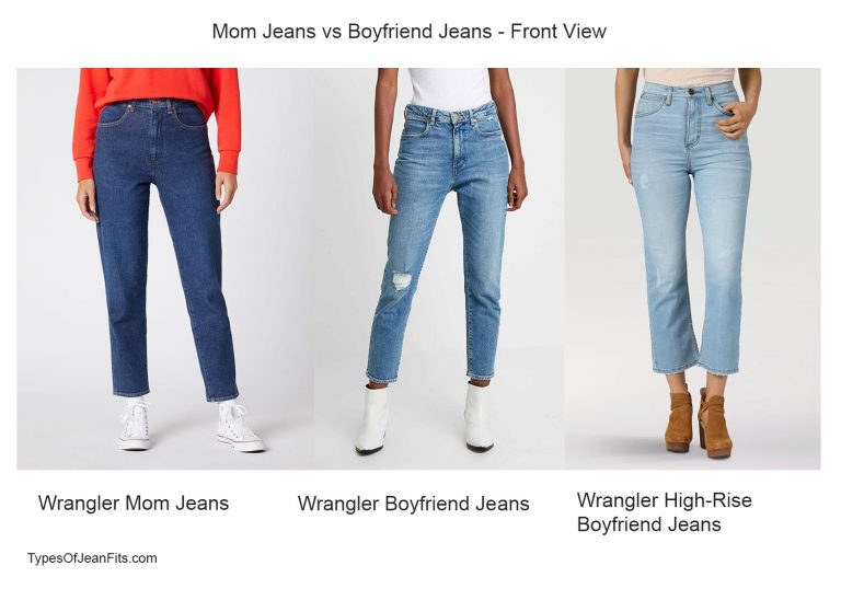 Boyfriend Jeans vs Mom Jeans, 5 comparisons by brand Types of Jean Fits